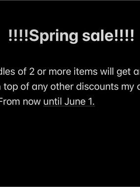 Spring Sale!!!!